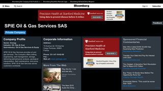 SPIE Oil & Gas Services SAS: Company Profile - Bloomberg