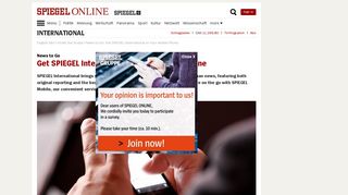 News to Go: Get SPIEGEL International on Your Mobile Phone ...