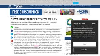 New Spies Hecker Permahyd Hi-TEC - Coatings World