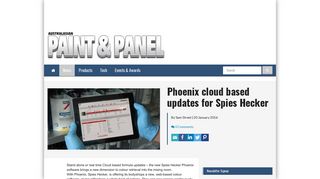 Phoenix cloud based updates for Spies Hecker - Australasian Paint ...
