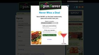 Spin and save up to 90% with great local deals in your area! |SpinSaver