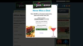 Affiliate Signup - SpinSaver