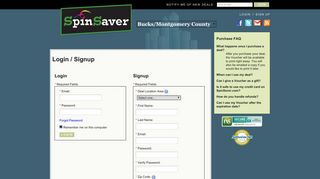 Login / Signup - SpinSaver