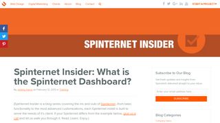 Spinternet Insider: What is the Spinternet Dashboard? - Blog - Spinutech