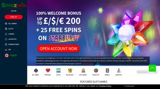 Spinzwin | Online Casino & Slots | £200 Bonus + 25 Free Spins