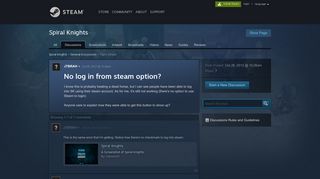 No log in from steam option? :: Spiral Knights General Discussions