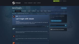 can't login with steam :: Spiral Knights General Discussions