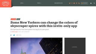 Some New Yorkers can change the colors of skyscraper spires with ...