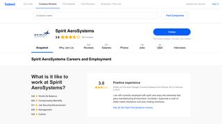 Spirit AeroSystems Careers and Employment | Indeed.com