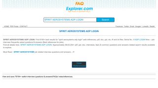 SPIRIT AEROSYSTEMS ADP LOGIN pdf interview questions and ...