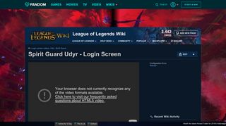 Video - Spirit Guard Udyr - Login Screen | League of Legends Wiki ...