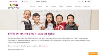 Brightspace - Spirit of Math Schools