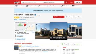 Spirit Of Texas Bank - Banks & Credit Unions - 625 University Dr E ...