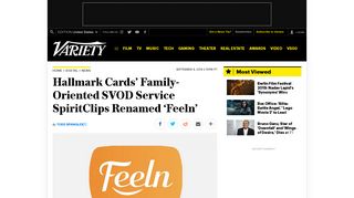 Hallmark Cards' Family-Oriented SVOD Service SpiritClips Renamed ...