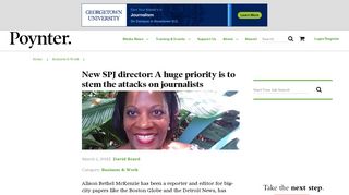 New SPJ director: 'A huge priority is to stem the attacks on journalists ...