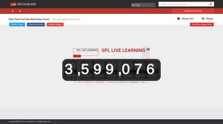 SPL LIVE LEARNING's Real-Time Subscriber Count - Social Blade ...