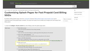 Customizing Splash Pages for Fast Prepaid Card Billing SSIDs - Cisco ...