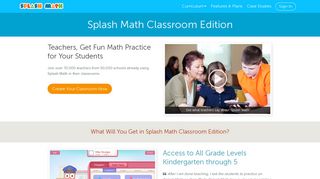Splash Math Classroom Edition for Teachers