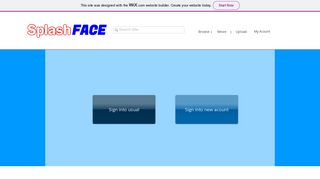 splash-face | Log in - Wix.com