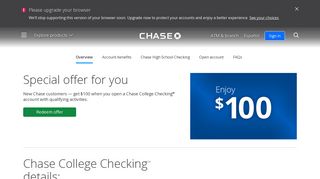 Student Checking Account - Chase.com