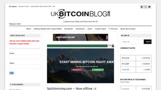 Splititmining.com - Now offline :-( · UK Bitcoin Blog - Bitcoins and ...