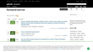 forward-server - Topic | Splunk Answers