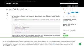 Alert for Failed Login Attempts - Question | Splunk Answers