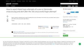 How to search failed login attempts of a user in Siteminder ...