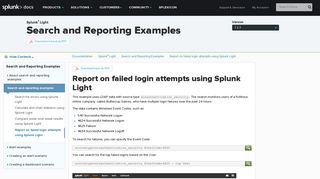Report on failed login attempts using Splunk Light - Splunk ...