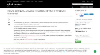 How to configure a universal forwarder and what is my Splunk ...