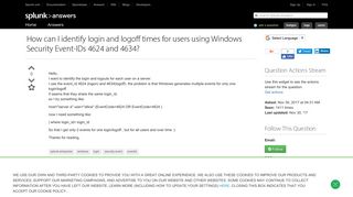 How can I identify login and logoff times for users using Windows ...
