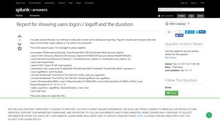 Report for showing users logon / logoff and the duration ...