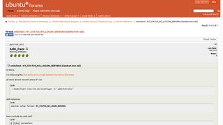 smbclient : NT_STATUS_NO_LOGON_SERVERS (Samba4 into AD) - Ubuntu ...