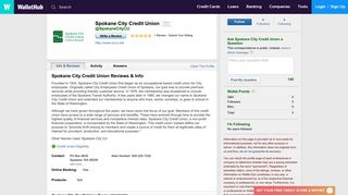 Spokane City Credit Union Reviews - WalletHub