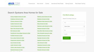 Spokane Area Homes for Sale - MLS.com