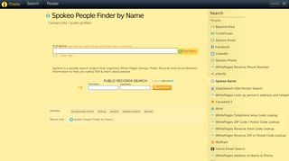 Spokeo People Finder by Name › Contact info • public profiles - iTools