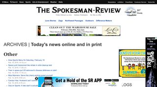 Today's news online and in print | The Spokesman-Review