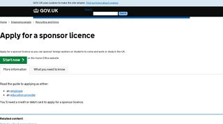 Apply for a sponsor licence - GOV.UK