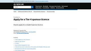 Apply for a Tier 4 sponsor licence - GOV.UK