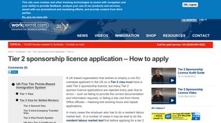 Tier 2 sponsorship licence application – How to apply | Workpermit.com