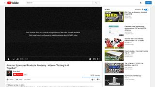 Amazon Sponsored Products Academy - Video 4 