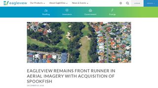 EagleView Remains Front Runner in Aerial Imagery with Acquisition of ...