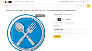 Restaurant Symbol - Crossed Fork And Spoon (food Icon, Food ...