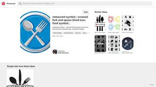 Restaurant symbol - crossed fork and spoon (food icon, food symbol ...