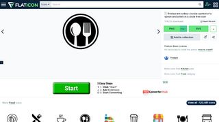 Restaurant cutlery circular symbol of a spoon and a fork in a ... - Flaticon