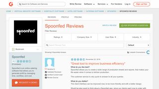 Spoonfed Reviews 2018 | G2 Crowd