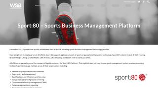 Sport:80 - Sports Business Management Platform - WSA