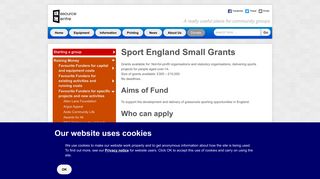 Sport England Small Grants | Resource Centre
