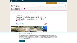 Famously Unfit for Sport Relief: decent charity, dire entertainment ...