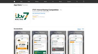 ITV7: Horse Racing Competition on the App Store - iTunes - Apple